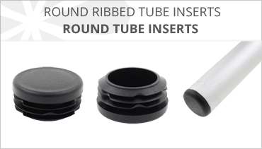 ROUND RIBBED TUBE INSERTS END CAPS - PLUGS